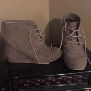 Gray Booties
